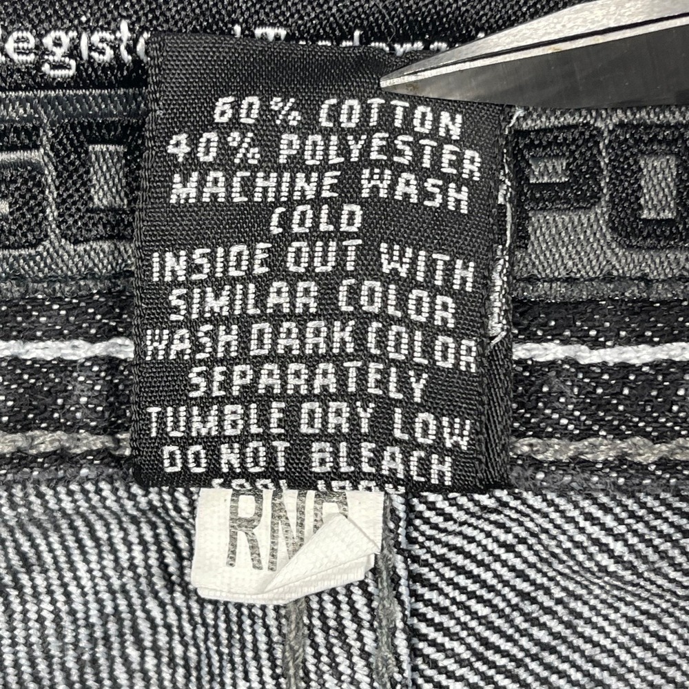Southpole Jeans Men 32 31x29 Acid Washed Black Straight Leg Denim Streetwear Y2K - Picture 9 of 13